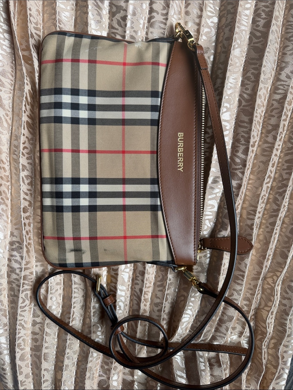 Burberry Checkered Clutch/Crossbody Bag